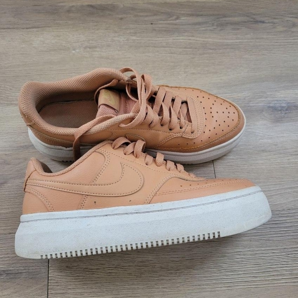 Nike Women's Tan Platform Sneakers